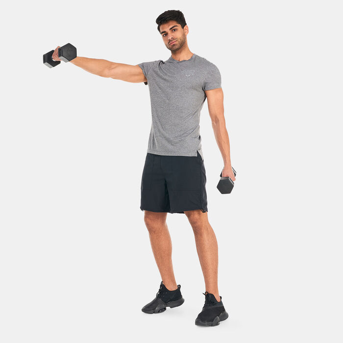 SQUATWOLF Men's V-Neck Muscle T-Shirt Grey SQUATWOLF Men's V-Neck Muscle T-Shirt Grey image number 2