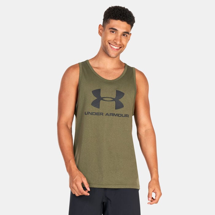 Under Armour Men's Sportstyle Logo Tank Top Green Under Armour Men's Sportstyle Logo Tank Top Green image number 0