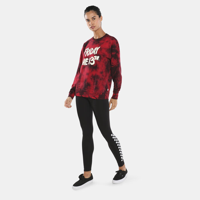 Vans Women's X Friday The 13th Crew Sweatshirt Black Vans Women's X Friday The 13th Crew Sweatshirt Black image number 2