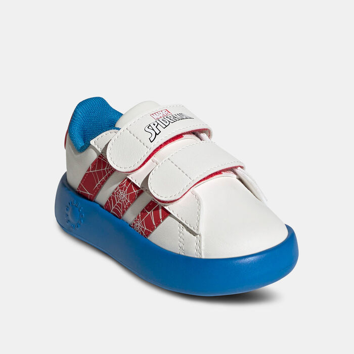 adidas Kids' x Marvel Spider-Man Grand Court Shoes White adidas Kids' x Marvel Spider-Man Grand Court Shoes White image number 1