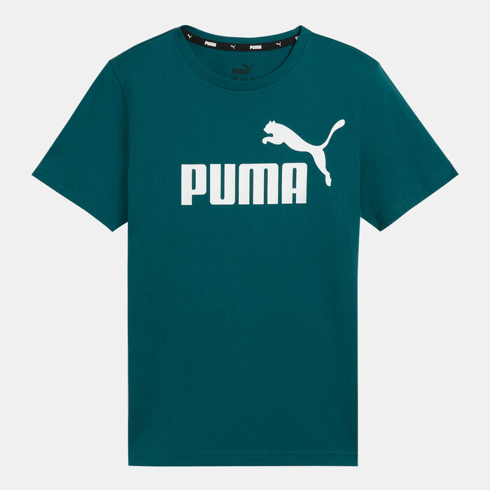 PUMA Kids' Essentials Logo T-Shirt Green image number 0