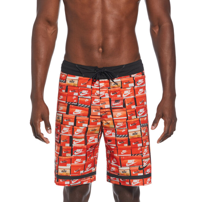 Nike Swim Men's Printed Swimming Shorts Orange Nike Swim Men's Printed Swimming Shorts Orange image number 0