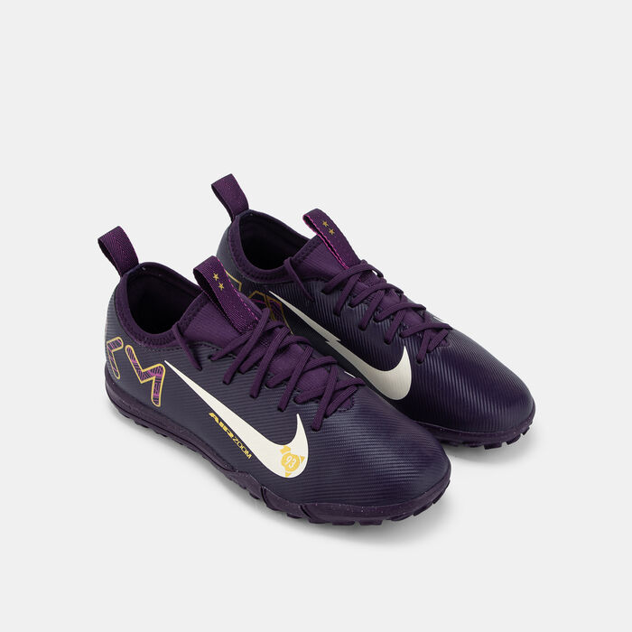 Nike Kids' Mercurial Vapor 16 Academy KM Turf Ground Football Shoes Purple Nike Kids' Mercurial Vapor 16 Academy KM Turf Ground Football Shoes Purple image number 1