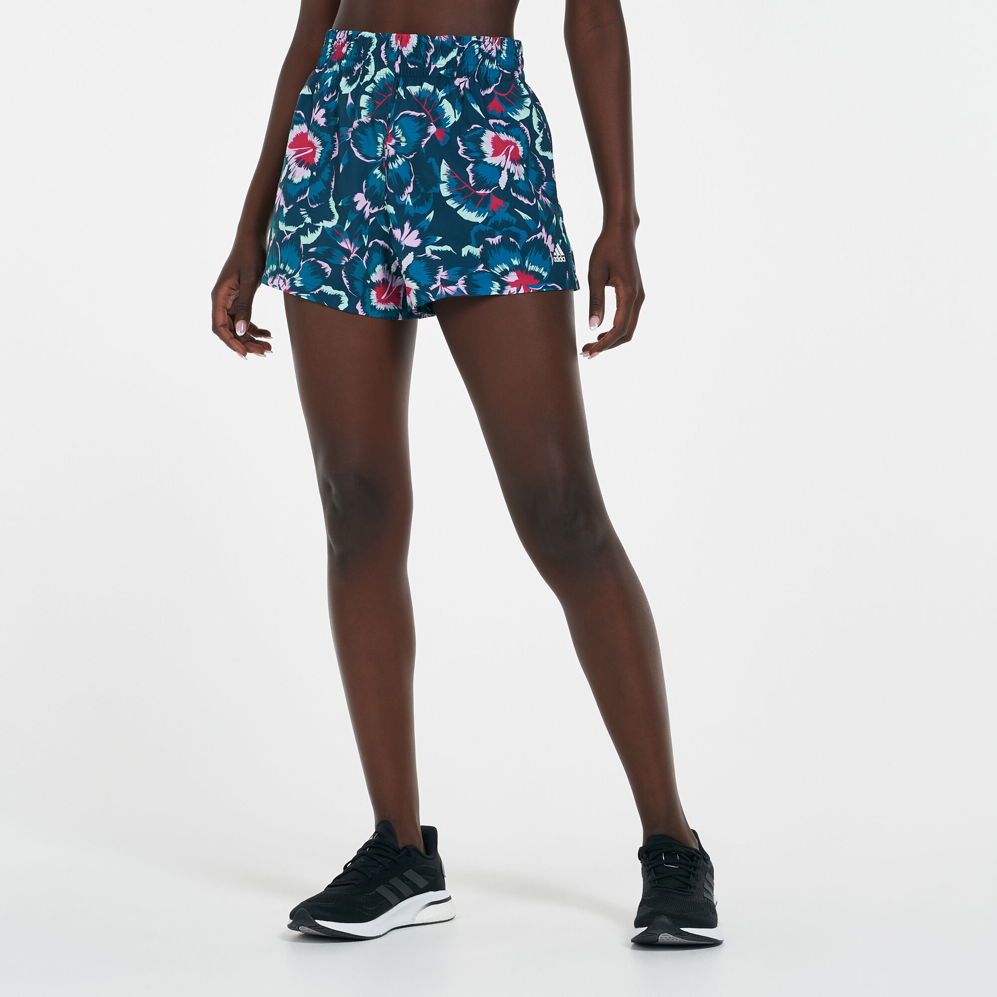 Womens adidas floral shorts online