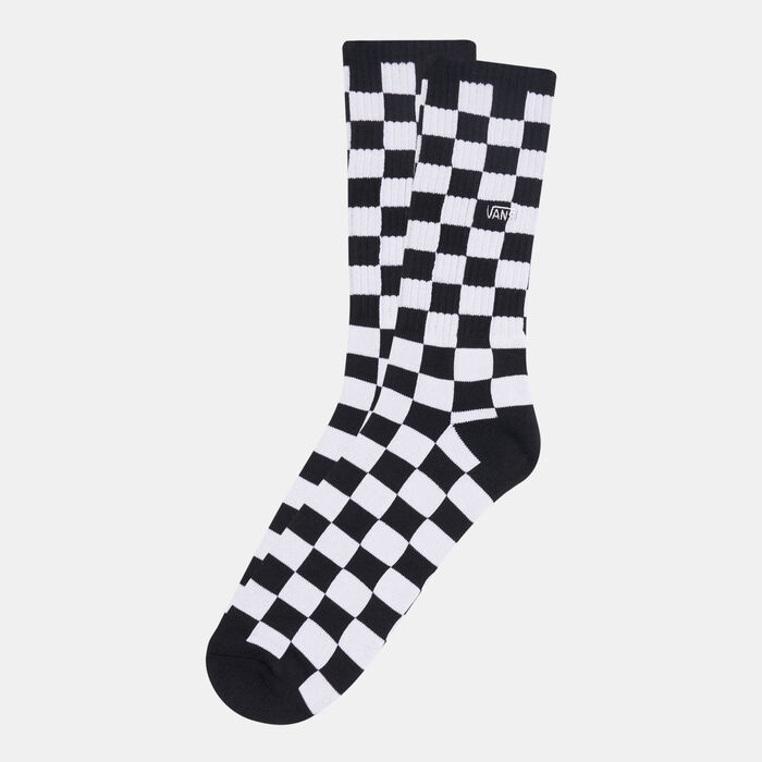 Vans Checkerboard Crew Socks Black Vans Checkerboard Crew Socks Black image number 0