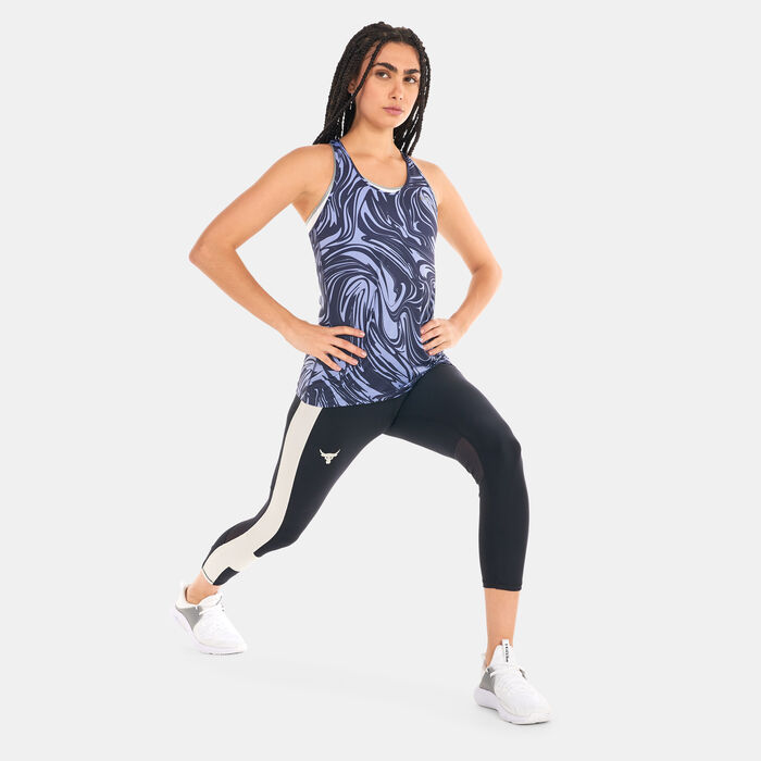 Under Armour Women's HeatGear® Armour Racer Print Tank Top Purple image number 2