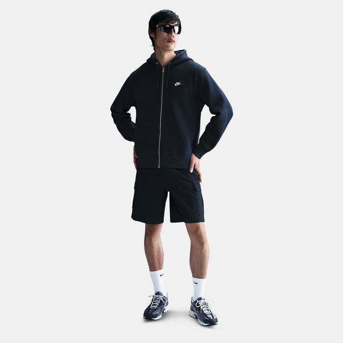 Nike Men's Club Fleece Full-Zip Hoodie Blue Nike Men's Club Fleece Full-Zip Hoodie Blue image number 2
