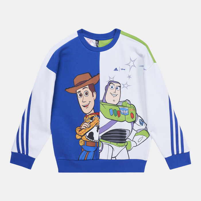 adidas Kids' Disney Toy Story Crew Sweatshirt Blue adidas Kids' Disney Toy Story Crew Sweatshirt Blue image number 0
