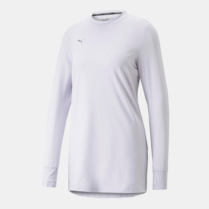 PUMA Women's Modest Activewear T-Shirt Purple PUMA Women's Modest Activewear T-Shirt Purple image number 1