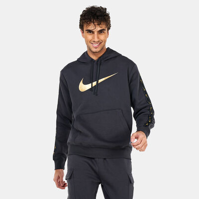 Nike Men's Sportswear Repeat Pullover Fleece Hoodie Grey