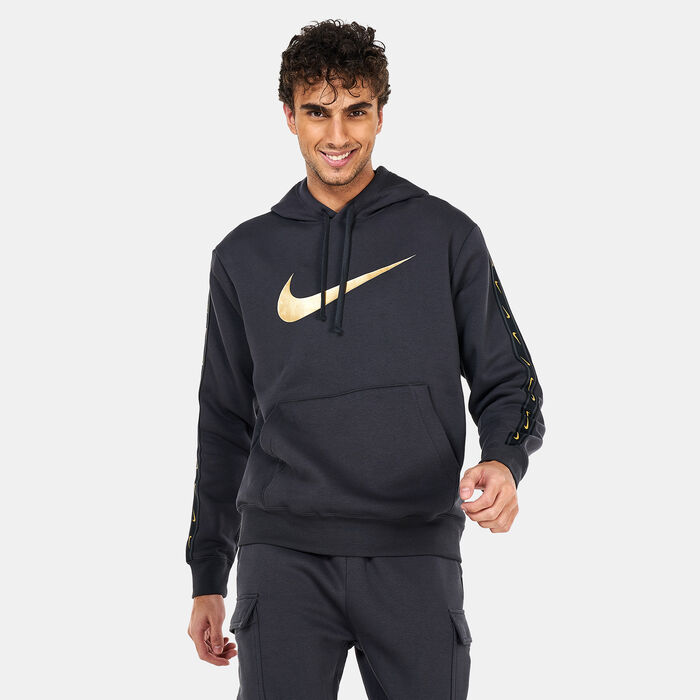 Nike Men's Sportswear Repeat Pullover Fleece Hoodie Grey image number 0