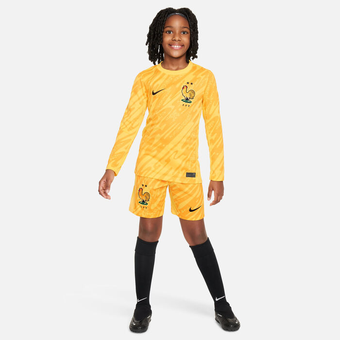 Nike Kids' France 24/25 Goalkeeper Replica Football Jersey yellow Nike Kids' France 24/25 Goalkeeper Replica Football Jersey yellow image number 2