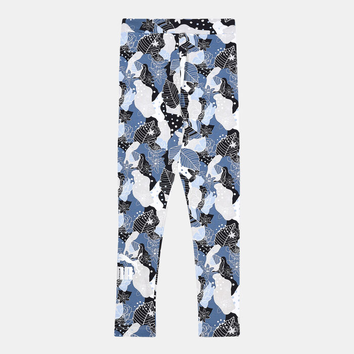 PUMA Kids' Essentials+ Bloom Allover Print Leggings (Older Kids) Multi-Color PUMA Kids' Essentials+ Bloom Allover Print Leggings (Older Kids) Multi-Color image number 1