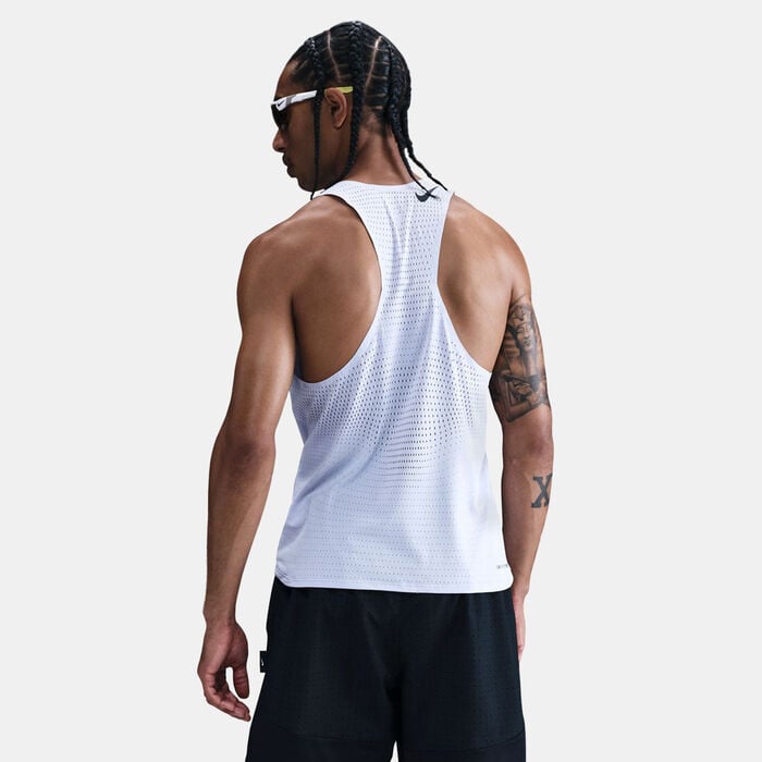 Nike Men's AeroSwift Dri-FIT ADV Running Vest Grey Nike Men's AeroSwift Dri-FIT ADV Running Vest Grey image number 1