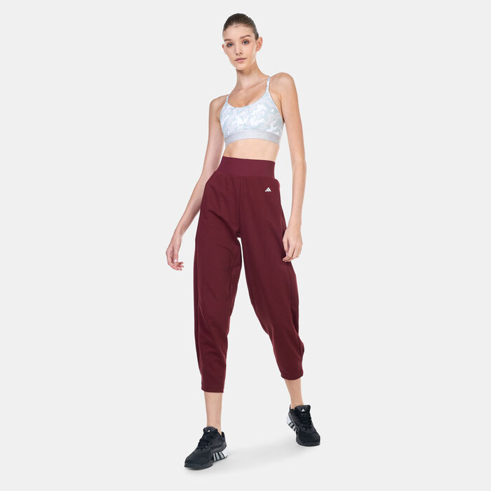 adidas Women's Studio Training Pants Red adidas Women's Studio Training Pants Red image number 2