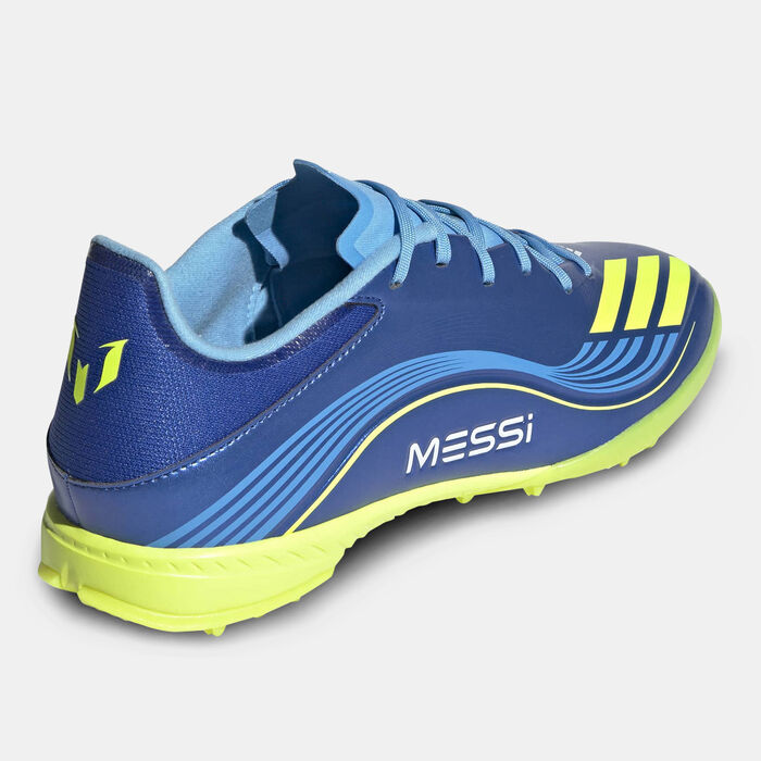 adidas Men's F50 Messi League Turf Ground Football Shoes Blue adidas Men's F50 Messi League Turf Ground Football Shoes Blue image number 2