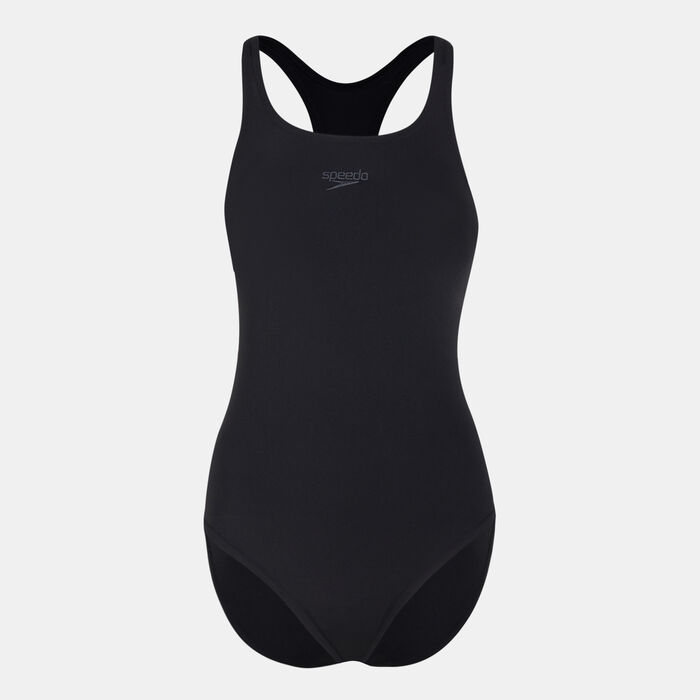 Speedo Women's Essentials Endurance+ Medalist Swimsuit Black Speedo Women's Essentials Endurance+ Medalist Swimsuit Black image number 0