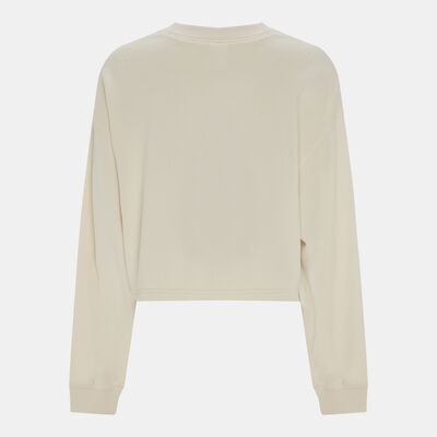 New Balance Women's Coastal Fleece Sweatshirt Beige New Balance Women's Coastal Fleece Sweatshirt Beige