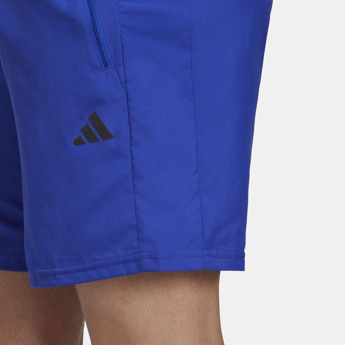 adidas Men's Train Essentials Woven Training Shorts Blue adidas Men's Train Essentials Woven Training Shorts Blue image number 4