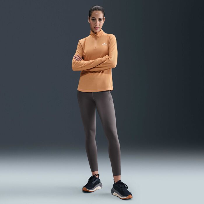 Nike Women's Trail Dri-FIT 7/8 Running Leggings Grey image number 0