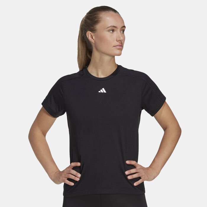 adidas Women's TR-ES Training T-Shirt Black image number 0