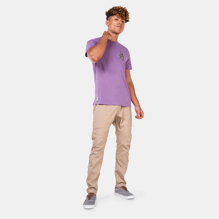 New Era Men's LA Dodgers MLB Team Logo T-Shirt Purple New Era Men's LA Dodgers MLB Team Logo T-Shirt Purple image number 2