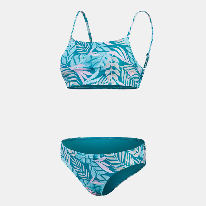 Speedo Women's Printed 2-Piece Bikini Set Blue Speedo Women's Printed 2-Piece Bikini Set Blue image number 0
