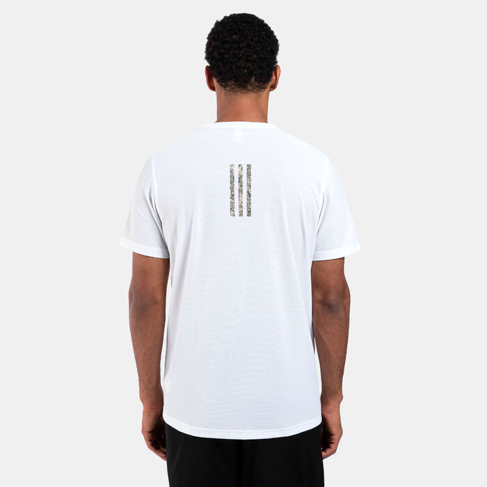 adidas Men's Hyper Reptile Graphic Running T-Shirt White adidas Men's Hyper Reptile Graphic Running T-Shirt White image number 1