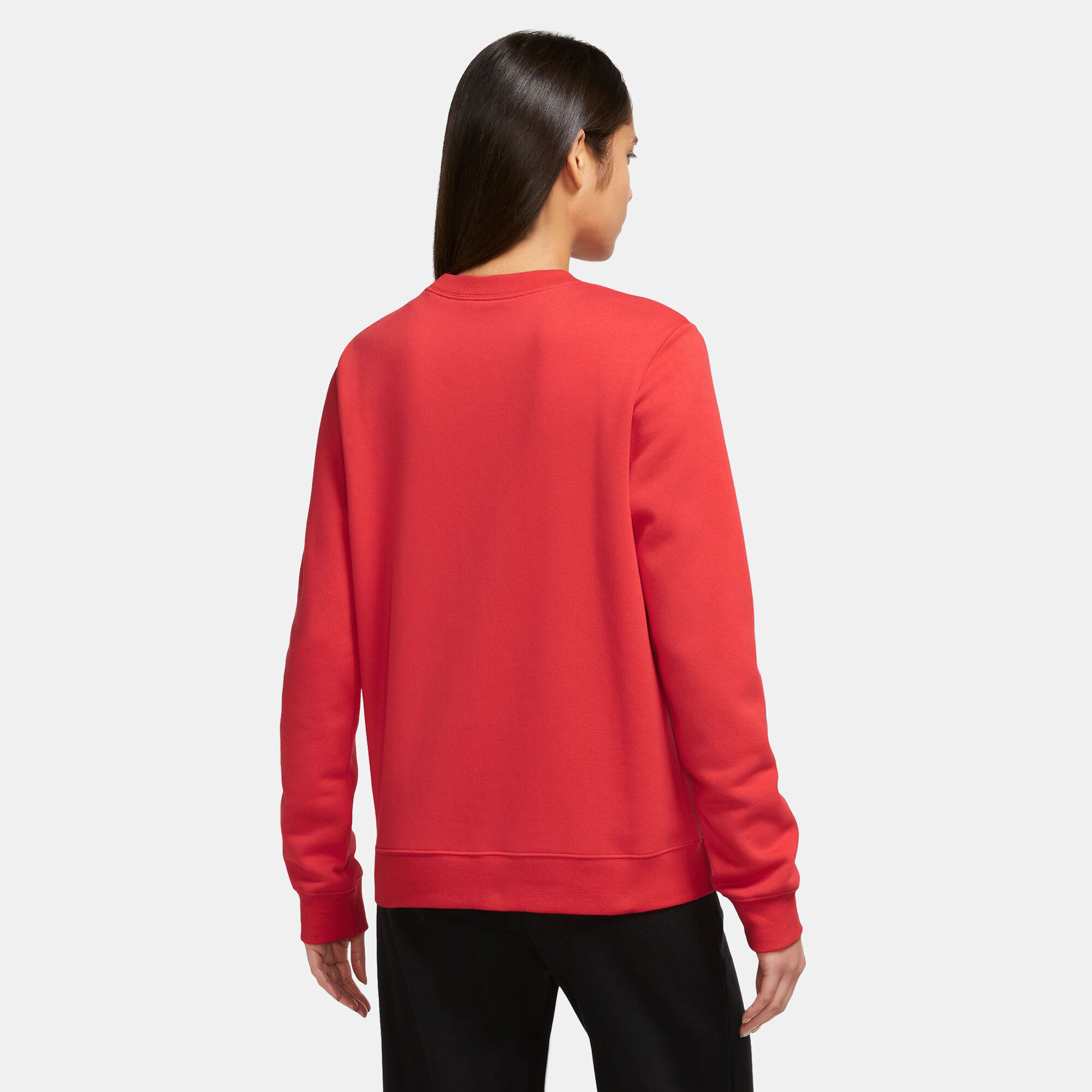 Red womens hot sale nike sweatshirt