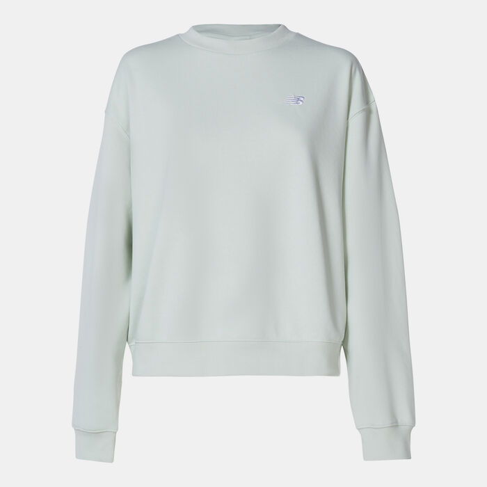 New Balance Women's Sport Essentials French Terry Sweatshirt Green New Balance Women's Sport Essentials French Terry Sweatshirt Green image number 0