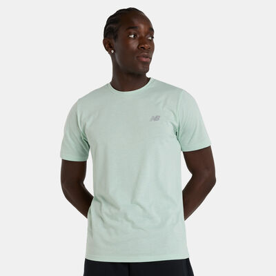 New Balance Men's Sport Essentials Heathertech T-Shirt Green New Balance Men's Sport Essentials Heathertech T-Shirt Green