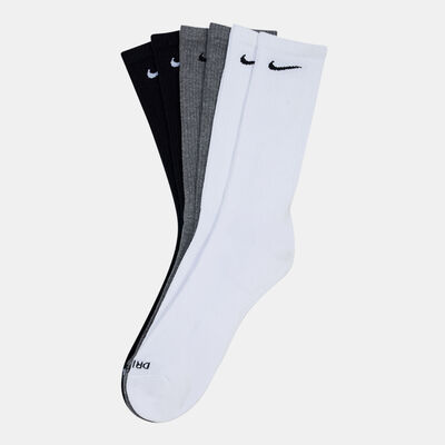 Nike Men's Everyday Plus Cushioned Training Crew Socks (6 Pairs) White