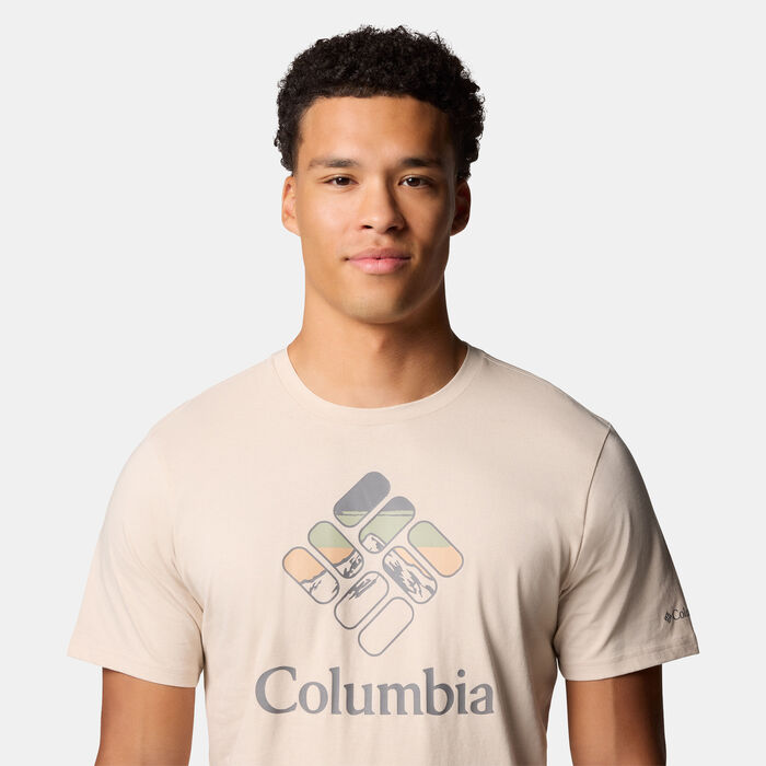 Columbia Men's Rapid Ridge™ Graphic T-Shirt Beige Columbia Men's Rapid Ridge™ Graphic T-Shirt Beige image number 3