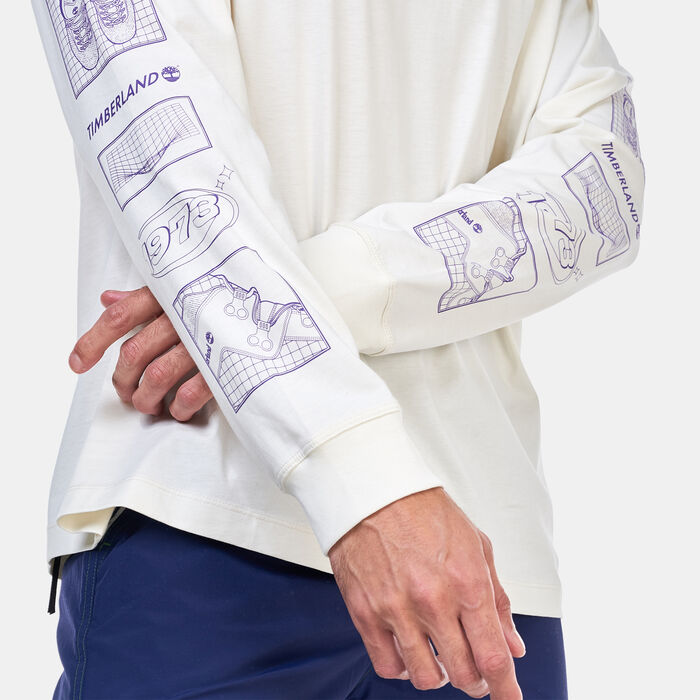 Timberland Men's Mixed Logo T-Shirt White image number 3