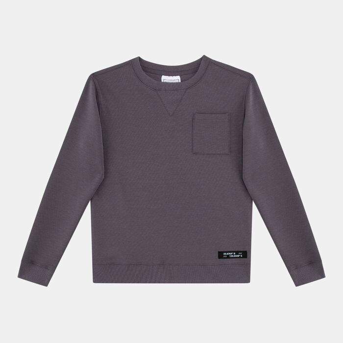 Sun and Sand Sports Kids' Pocket Sweatshirt Purple Sun and Sand Sports Kids' Pocket Sweatshirt Purple image number 0