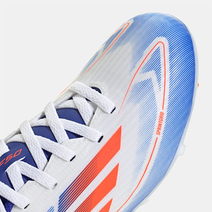 adidas Kids' F50 League Multi-Ground Football Shoes White image number 5
