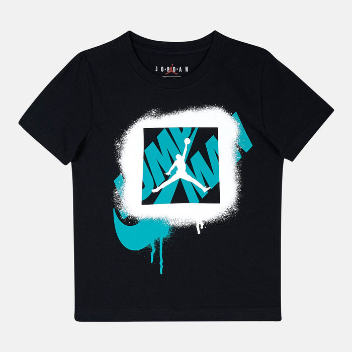 Jordan Kids' Jumpman Stencil Spray T-Shirt Black Jordan Kids' Jumpman Stencil Spray T-Shirt Black image number 0