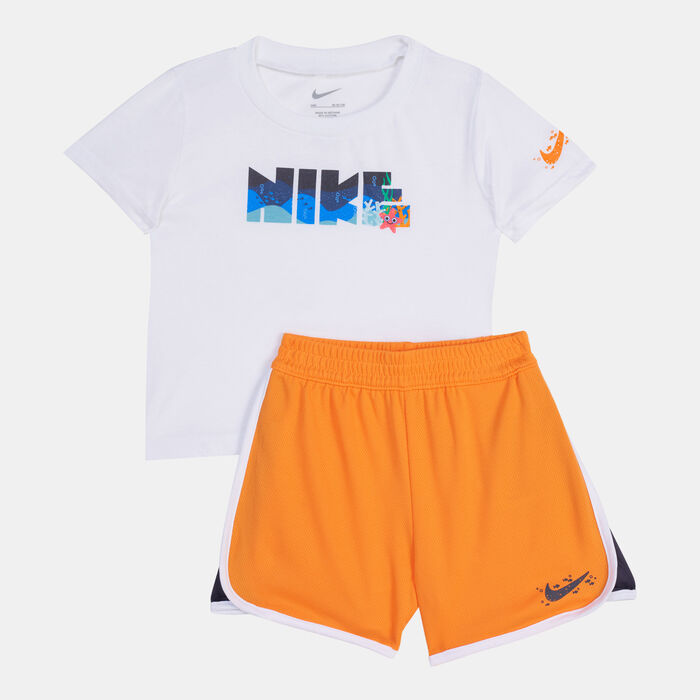Nike Kids' Sportswear Coral Reef Mesh Set Orange Nike Kids' Sportswear Coral Reef Mesh Set Orange image number 0