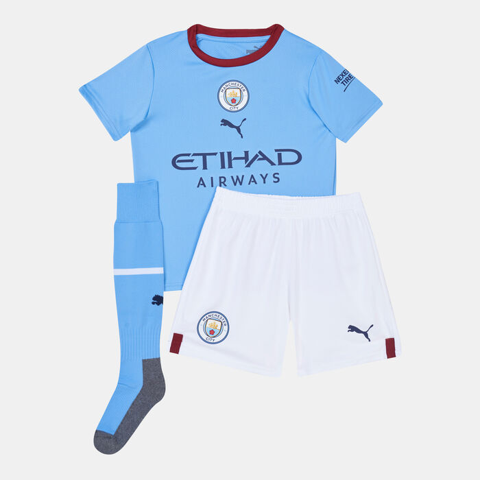 PUMA Kids' Manchester City F.C. Home Mini Kit - 2022/23 Blue PUMA Kids' Manchester City F.C. Home Mini Kit - 2022/23 Blue image number 0
