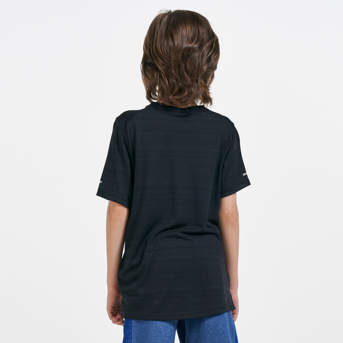 Nike Kids' Miler Run Division T-Shirt (Older Kids) Black Nike Kids' Miler Run Division T-Shirt (Older Kids) Black image number 1