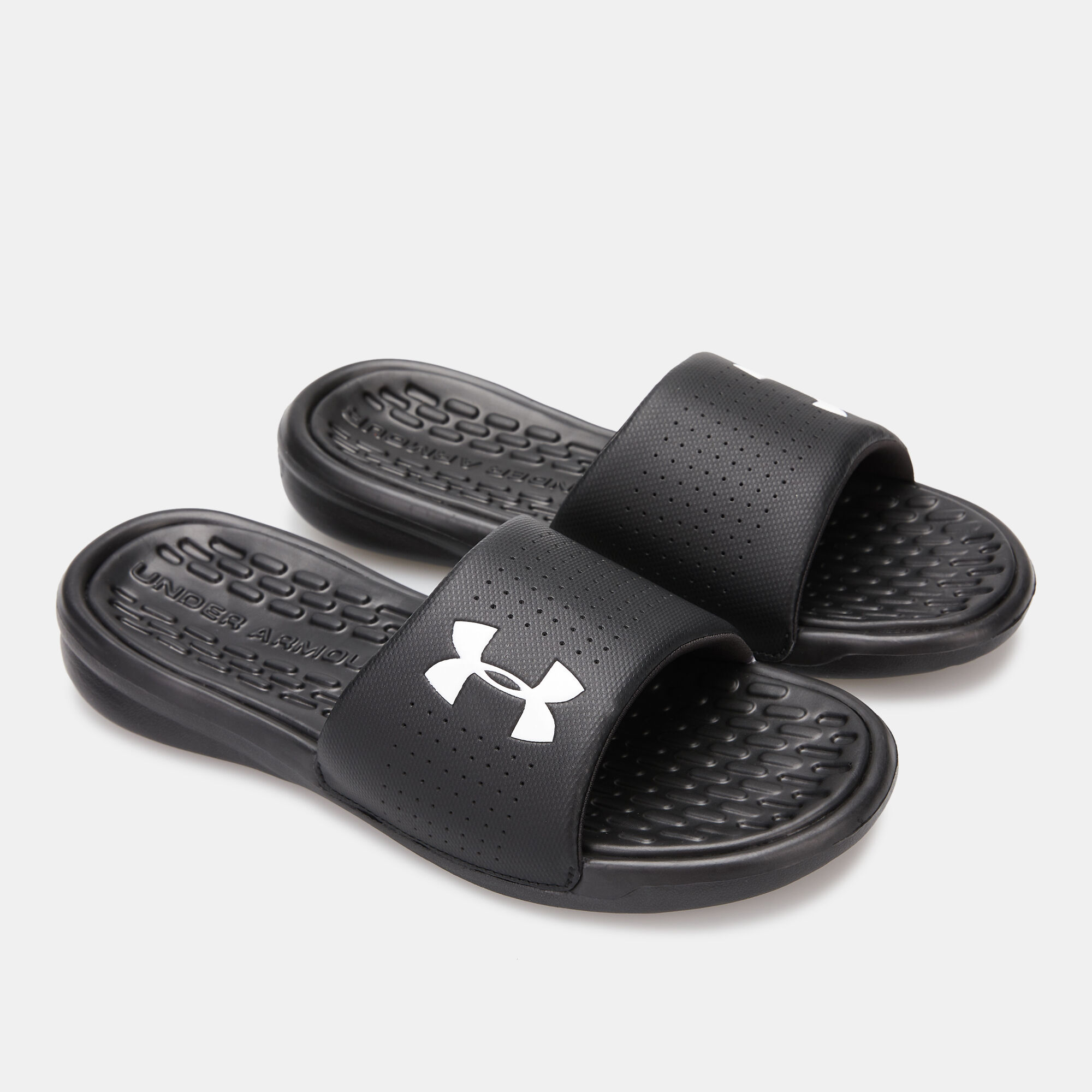 Buy Under Armour Men's Playmaker Fixed Strap Slides in Saudi Arabia | SSS