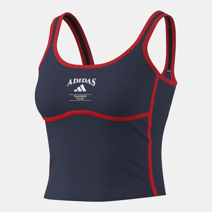 adidas Women's Heritage Legacy Training Tank Top Blue adidas Women's Heritage Legacy Training Tank Top Blue image number 0