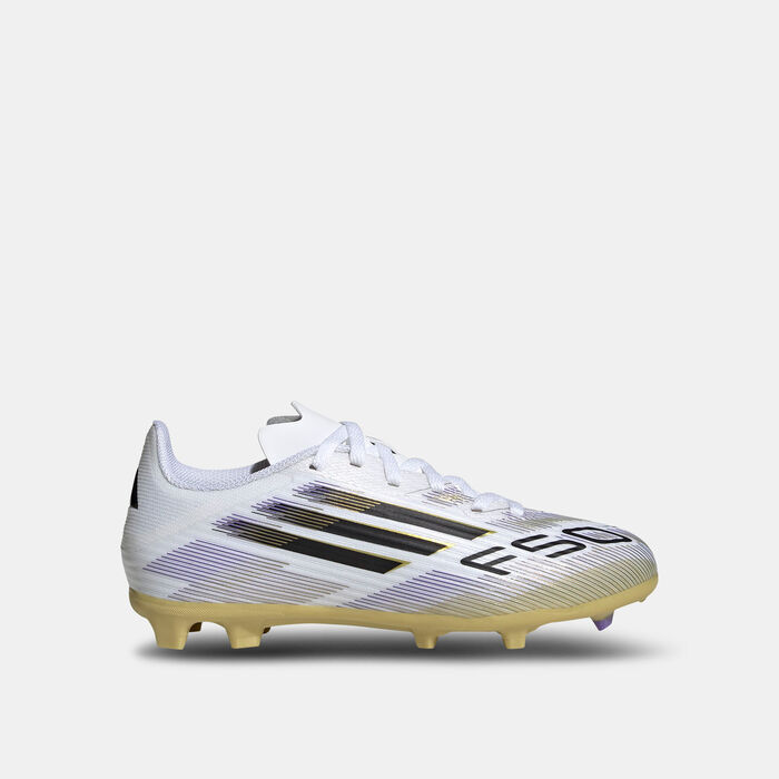 adidas Kids' F50 League Firm/Multi-Ground Football Shoes White adidas Kids' F50 League Firm/Multi-Ground Football Shoes White image number 0