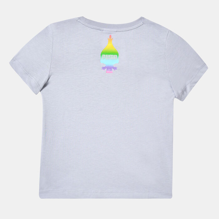 PUMA Kids' x Trolls T-Shirt Grey image number 1