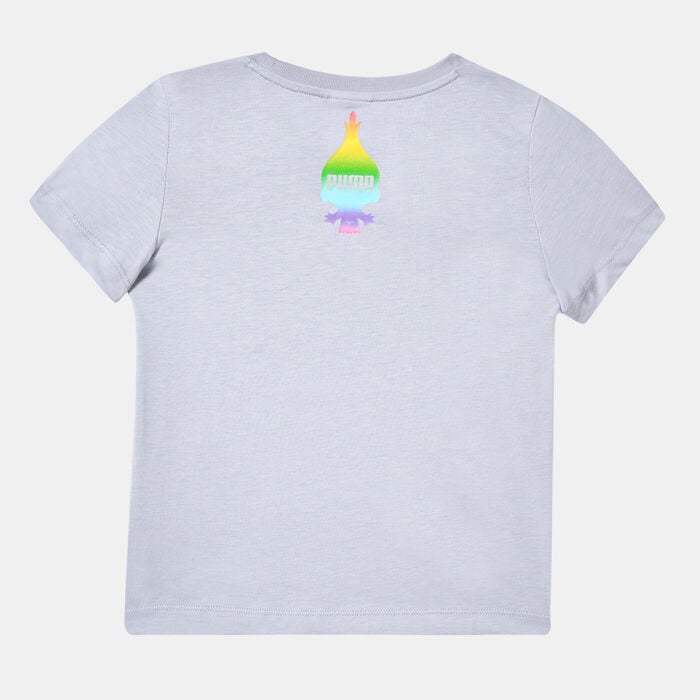 PUMA Kids' x Trolls T-Shirt Grey PUMA Kids' x Trolls T-Shirt Grey image number 1
