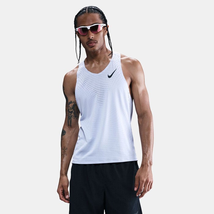 Nike Men's AeroSwift Dri-FIT ADV Running Vest Grey Nike Men's AeroSwift Dri-FIT ADV Running Vest Grey image number 0