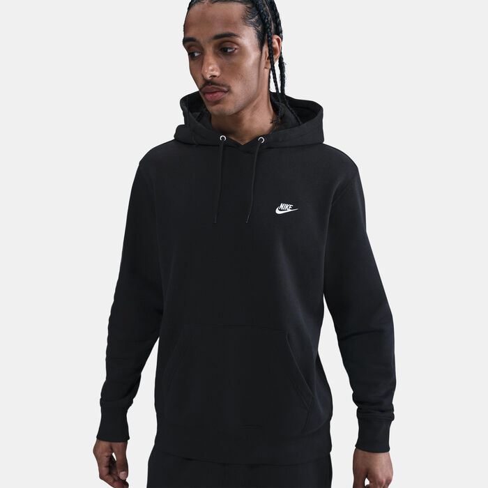 Nike Men's Club Fleece Hoodie Black Nike Men's Club Fleece Hoodie Black image number 3