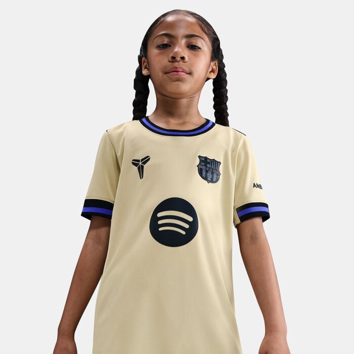 Nike Kids' FC Barcelona 25/26 Away Replica Football Jersey yellow Nike Kids' FC Barcelona 25/26 Away Replica Football Jersey yellow image number 3