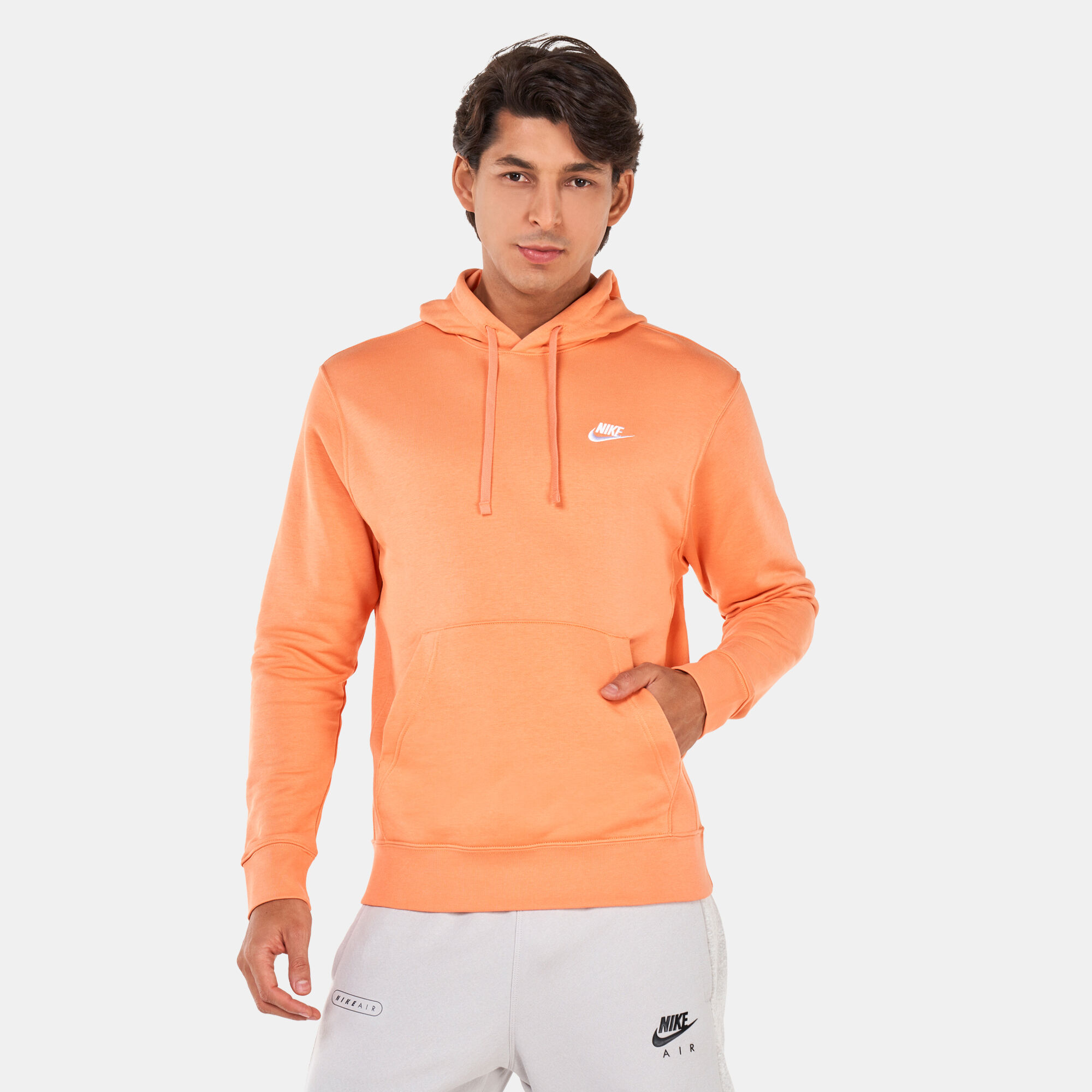 Nike sportswear hoodie orange hotsell