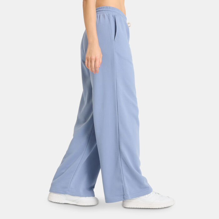 New Balance Women's Coastal Fleece Pants Blue image number 2